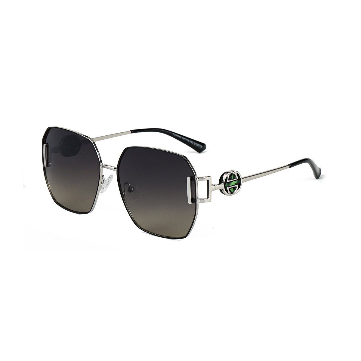 30530587-C106-BLACK/SILVER/GREEN DC.GREY LENS